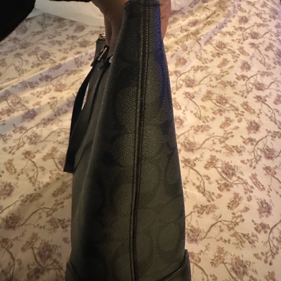 Coach Dark Gray Signature Tote - Picture 3 of 9